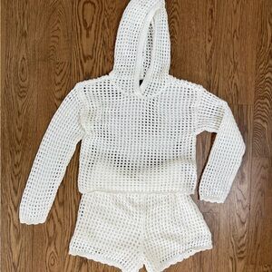 Art Class White Crochet Apparel